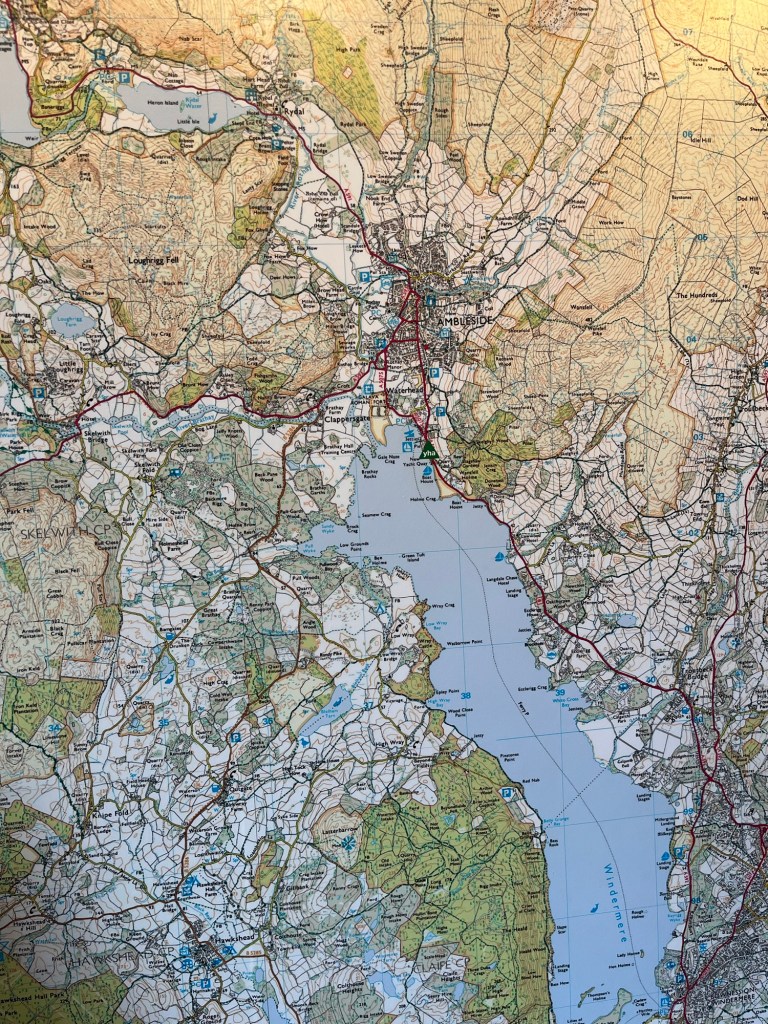 Map of Lake District England